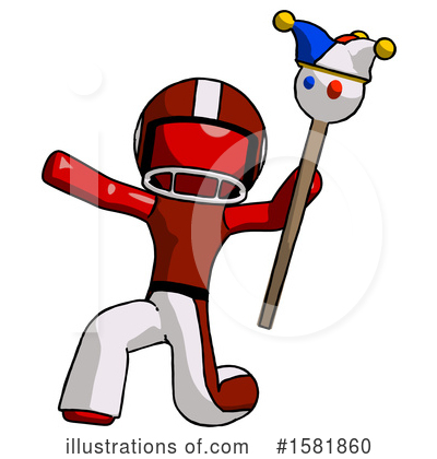 Royalty-Free (RF) Red Design Mascot Clipart Illustration by Leo Blanchette - Stock Sample #1581860