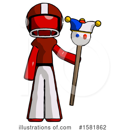 Royalty-Free (RF) Red Design Mascot Clipart Illustration by Leo Blanchette - Stock Sample #1581862