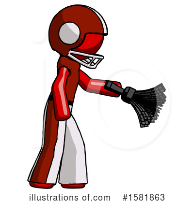 Royalty-Free (RF) Red Design Mascot Clipart Illustration by Leo Blanchette - Stock Sample #1581863