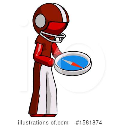Royalty-Free (RF) Red Design Mascot Clipart Illustration by Leo Blanchette - Stock Sample #1581874