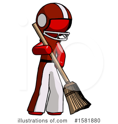 Royalty-Free (RF) Red Design Mascot Clipart Illustration by Leo Blanchette - Stock Sample #1581880