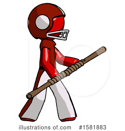 Royalty-Free (RF) Red Design Mascot Clipart Illustration by Leo Blanchette - Stock Sample #1581883