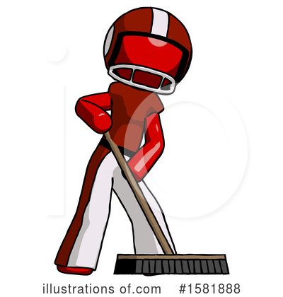 Royalty-Free (RF) Red Design Mascot Clipart Illustration by Leo Blanchette - Stock Sample #1581888
