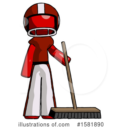 Royalty-Free (RF) Red Design Mascot Clipart Illustration by Leo Blanchette - Stock Sample #1581890
