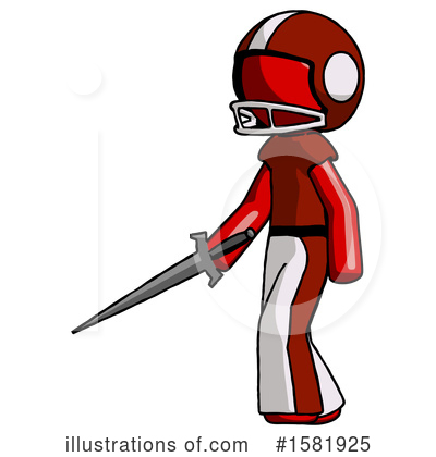 Royalty-Free (RF) Red Design Mascot Clipart Illustration by Leo Blanchette - Stock Sample #1581925
