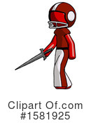 Red Design Mascot Clipart #1581925 by Leo Blanchette