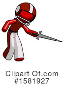 Red Design Mascot Clipart #1581927 by Leo Blanchette
