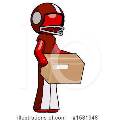Royalty-Free (RF) Red Design Mascot Clipart Illustration by Leo Blanchette - Stock Sample #1581948