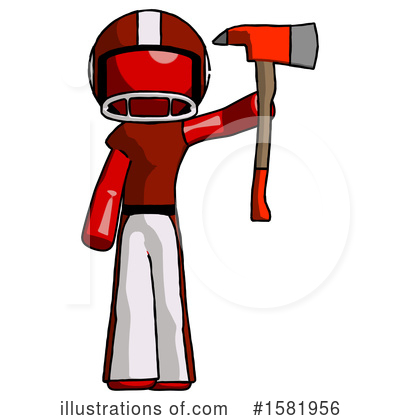 Royalty-Free (RF) Red Design Mascot Clipart Illustration by Leo Blanchette - Stock Sample #1581956