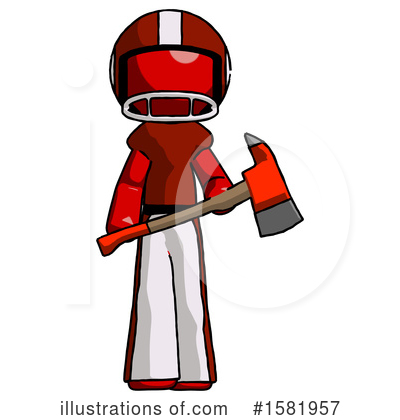 Royalty-Free (RF) Red Design Mascot Clipart Illustration by Leo Blanchette - Stock Sample #1581957
