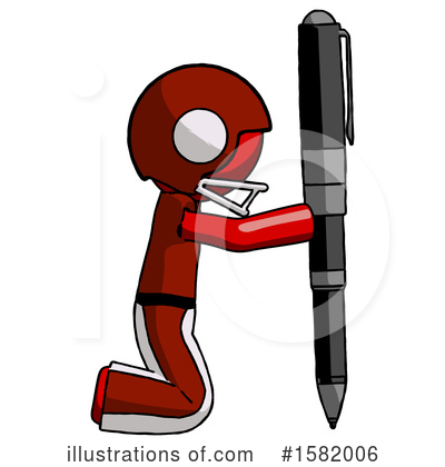 Royalty-Free (RF) Red Design Mascot Clipart Illustration by Leo Blanchette - Stock Sample #1582006