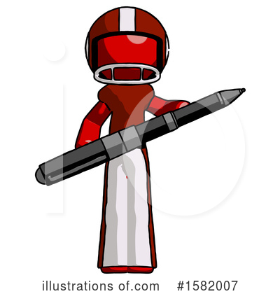 Royalty-Free (RF) Red Design Mascot Clipart Illustration by Leo Blanchette - Stock Sample #1582007