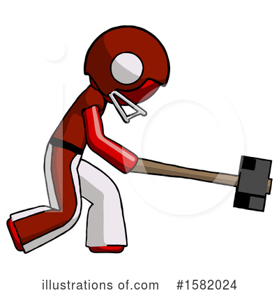 Royalty-Free (RF) Red Design Mascot Clipart Illustration by Leo Blanchette - Stock Sample #1582024