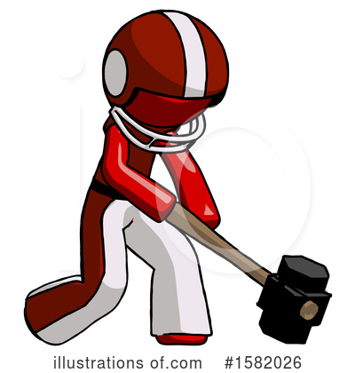 Royalty-Free (RF) Red Design Mascot Clipart Illustration by Leo Blanchette - Stock Sample #1582026