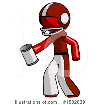 Royalty-Free (RF) Red Design Mascot Clipart Illustration by Leo Blanchette - Stock Sample #1582039