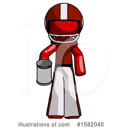 Royalty-Free (RF) Red Design Mascot Clipart Illustration by Leo Blanchette - Stock Sample #1582040