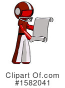 Red Design Mascot Clipart #1582041 by Leo Blanchette
