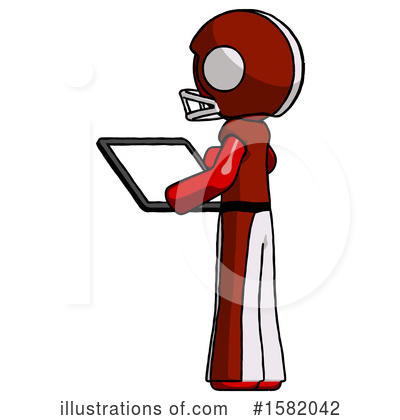 Royalty-Free (RF) Red Design Mascot Clipart Illustration by Leo Blanchette - Stock Sample #1582042