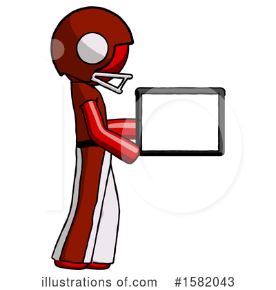 Royalty-Free (RF) Red Design Mascot Clipart Illustration by Leo Blanchette - Stock Sample #1582043