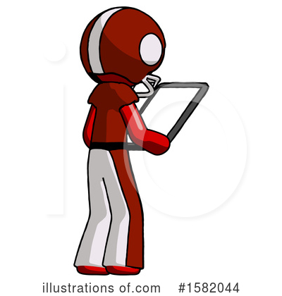 Royalty-Free (RF) Red Design Mascot Clipart Illustration by Leo Blanchette - Stock Sample #1582044