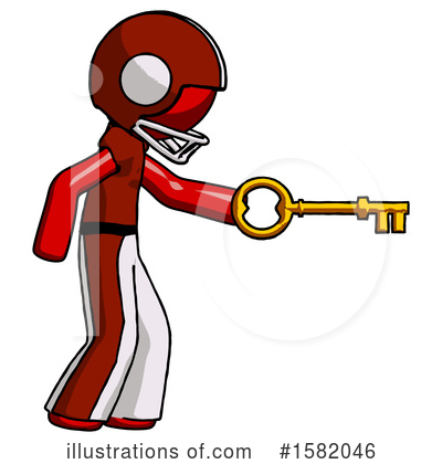 Royalty-Free (RF) Red Design Mascot Clipart Illustration by Leo Blanchette - Stock Sample #1582046