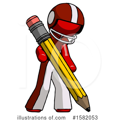 Royalty-Free (RF) Red Design Mascot Clipart Illustration by Leo Blanchette - Stock Sample #1582053