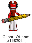Red Design Mascot Clipart #1582054 by Leo Blanchette