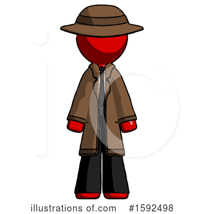 Royalty-Free (RF) Red Design Mascot Clipart Illustration by Leo Blanchette - Stock Sample #1592498