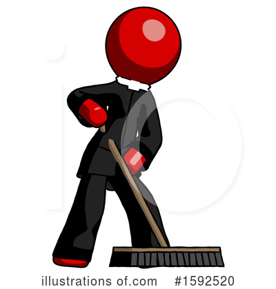 Royalty-Free (RF) Red Design Mascot Clipart Illustration by Leo Blanchette - Stock Sample #1592520