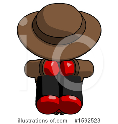 Royalty-Free (RF) Red Design Mascot Clipart Illustration by Leo Blanchette - Stock Sample #1592523