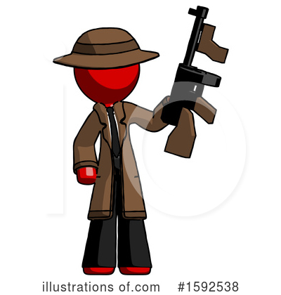Royalty-Free (RF) Red Design Mascot Clipart Illustration by Leo Blanchette - Stock Sample #1592538