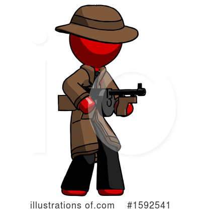Royalty-Free (RF) Red Design Mascot Clipart Illustration by Leo Blanchette - Stock Sample #1592541