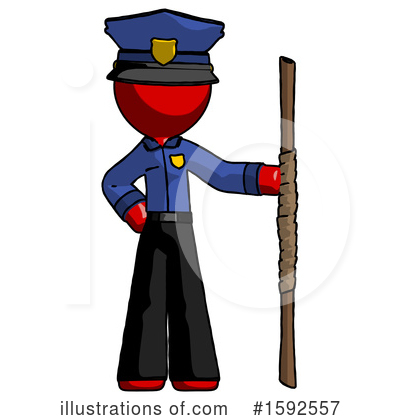 Royalty-Free (RF) Red Design Mascot Clipart Illustration by Leo Blanchette - Stock Sample #1592557
