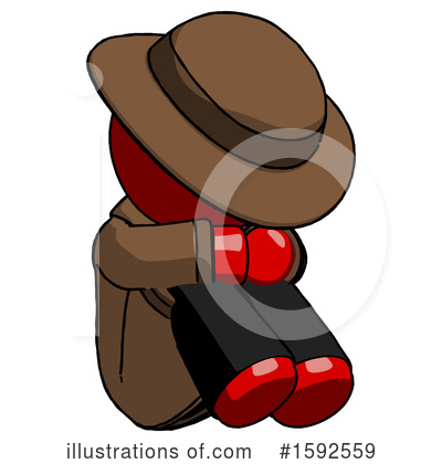 Royalty-Free (RF) Red Design Mascot Clipart Illustration by Leo Blanchette - Stock Sample #1592559