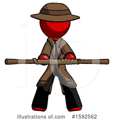 Royalty-Free (RF) Red Design Mascot Clipart Illustration by Leo Blanchette - Stock Sample #1592562