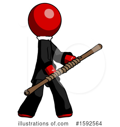 Royalty-Free (RF) Red Design Mascot Clipart Illustration by Leo Blanchette - Stock Sample #1592564