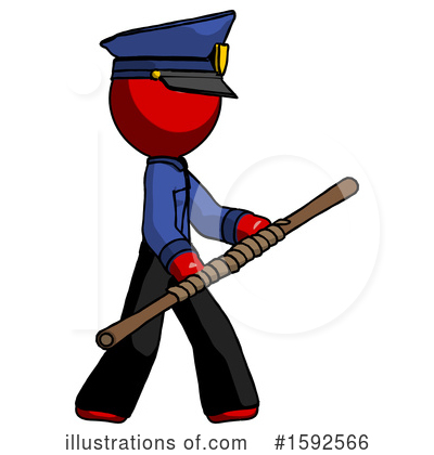 Royalty-Free (RF) Red Design Mascot Clipart Illustration by Leo Blanchette - Stock Sample #1592566