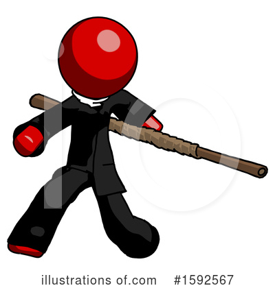 Royalty-Free (RF) Red Design Mascot Clipart Illustration by Leo Blanchette - Stock Sample #1592567
