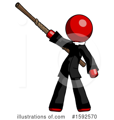 Royalty-Free (RF) Red Design Mascot Clipart Illustration by Leo Blanchette - Stock Sample #1592570