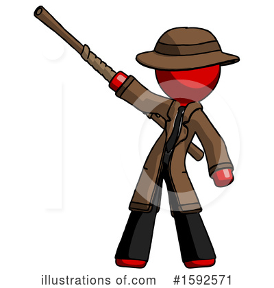 Royalty-Free (RF) Red Design Mascot Clipart Illustration by Leo Blanchette - Stock Sample #1592571
