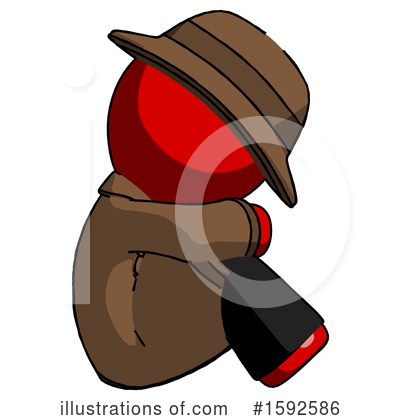 Royalty-Free (RF) Red Design Mascot Clipart Illustration by Leo Blanchette - Stock Sample #1592586