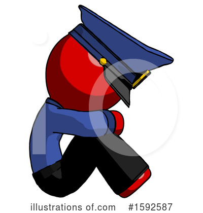 Royalty-Free (RF) Red Design Mascot Clipart Illustration by Leo Blanchette - Stock Sample #1592587