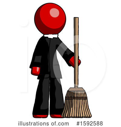 Royalty-Free (RF) Red Design Mascot Clipart Illustration by Leo Blanchette - Stock Sample #1592588