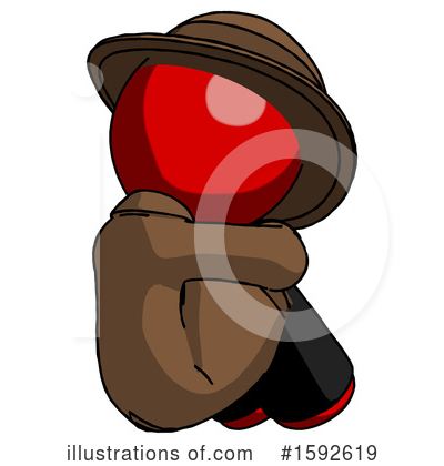 Royalty-Free (RF) Red Design Mascot Clipart Illustration by Leo Blanchette - Stock Sample #1592619
