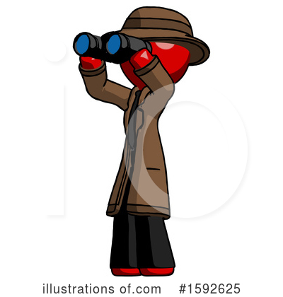 Royalty-Free (RF) Red Design Mascot Clipart Illustration by Leo Blanchette - Stock Sample #1592625