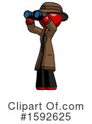Red Design Mascot Clipart #1592625 by Leo Blanchette
