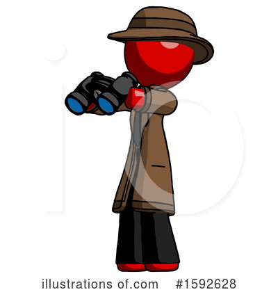 Royalty-Free (RF) Red Design Mascot Clipart Illustration by Leo Blanchette - Stock Sample #1592628