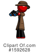 Red Design Mascot Clipart #1592628 by Leo Blanchette