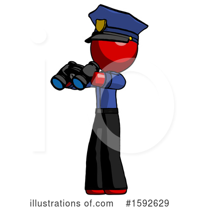 Royalty-Free (RF) Red Design Mascot Clipart Illustration by Leo Blanchette - Stock Sample #1592629