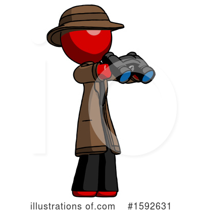 Royalty-Free (RF) Red Design Mascot Clipart Illustration by Leo Blanchette - Stock Sample #1592631